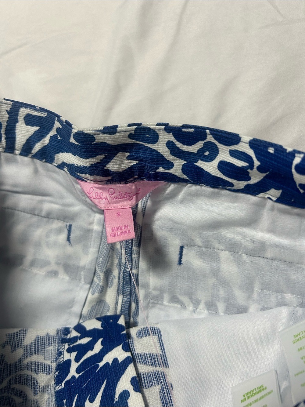 Lilly Pulitzer Shorts NWT Women 2 Indigo Adie Home Slice Sz 2 - Picture 9 of 15